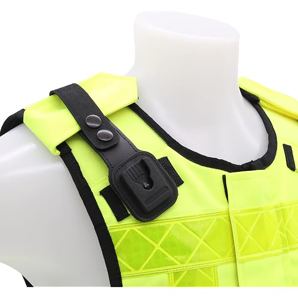Recall Peter Jones Delta Klick Fast Brustgurt Für Bodycams - Verstellbar, Schwarz, One Size, Offizielles Zubehör