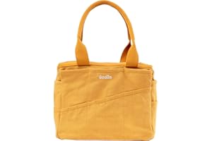 Soolla Studio Bag: Pottery Tool Bag & Craft Storage, Art Supply Organizer, Washable Tote, Knitting Yarn, Crochet Projects, 30 Pockets, 20+ Canvas Colors, Gift for Artists & Teachers (Sedona)