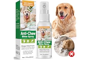 Memonotry Bitter Dog Spray, Anti Chew Spray for Dogs Behavior Training Stop Chewing Biting & Licking, Protect Furniture, Bitter Spray Deterrent for Dog