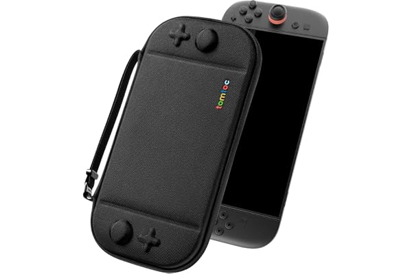 tomtoc Étui pour Nintendo Switch 2 (2025), Housse Rigide Case avec 12 Cartouches de Jeux, Slim Pochette Transport Boîtier Voyage pour Console avec Brevet Original et Protection de qualité Militaire