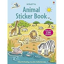 Usborne sticker book Wild Animals シールブック Buy First Sticker Book Wild Animals: Book Thirty-Four Book