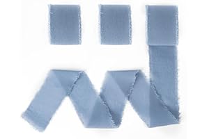 SERENEGLOW Nastro Chiffon Blu Azzurro Nastro Raso Blu Nastro Azzurro 3 Rotoli 40 mm X 18 m Nastro Regalo Nastro per Regali Nastro Blu Nastro Raso Azzurro Nastro Blu per Bomboniere Nastro per Regali