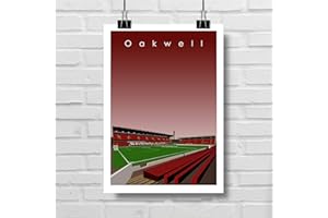 HOME GROUND GroundDesigns Barnsley FC Gift Oakwell Stadium Football Art Print