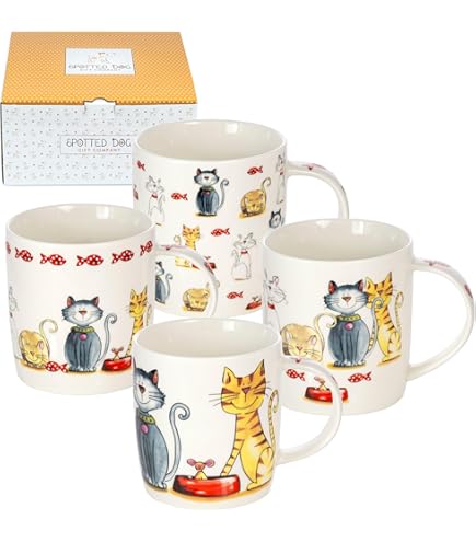 Lesser & Pavey Lot De 2 Tasses à Café En Céramique Pour La Maison Ou Le Travail | Conçues Par Elements | Jolies Tasses Pour Thé, Café Et Boissons Chaudes