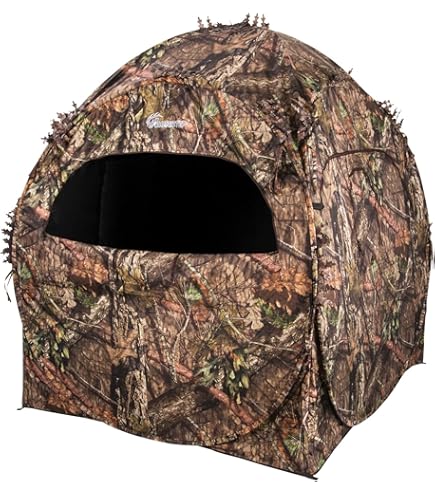 Telo Mimetico Per Caccia - 5x2.4m, Effetto Foglia, Con Pali In Alluminio E Ferretti - Foto 5