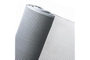 HaGa® Clôture de jardin en plastique Argenté Hauteur 1 m Taille de maille 10 mm (vente au mètre)