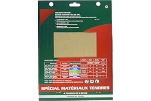 SAVY Papier de verre 4 feuilles grain fin