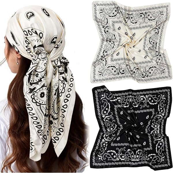 Bandana di seta: copricapo leggero per le donne - Italia