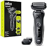 Braun Serie 5 Rasoio Elettrico Barba Accessorio Regolabarba Incluso, Con Lame Flessibili, Tecnologia AutoSense E EasyClean, W