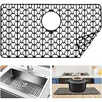 FOSFUKEER Paraspruzzi Per Lavello Da Cucina In Silicone - Lunghezza 75 Cm, Grigio, Multifunzionale Per Asciugatura E Protezione - Foto 8