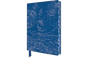 Vincent van Gogh: The Starry Night 2026 Artisan Art Vegan Leather Diary Planner - Page to View with Notes