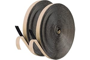 GoldRock Samoprzylepna uszczelka do drzwi, 10 mm x 3 mm (D) samoprzylepna, izolacja akustyczna, taśma uszczelniająca, do kolizji (1 rolka po 5 m długości)