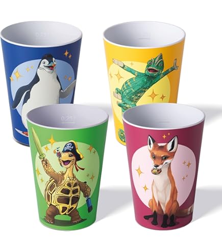 VICASKY 3-tlg Trinklernbecher Set - Bruchsichere Schnabeltassen Für Kinder Rosa & Blau