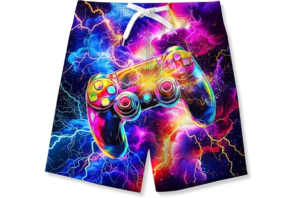 Fanient Maillot de Bain drôle imprimé en 3D pour garçons, vêtements de Plage à séchage Rapide, Short de Bain en Cours d'exécution