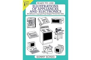 Ready-To-Use Illustrations of Appliances and Electronics: 98 Different Copyright-Free Designs Printed One Side (Dover Clip-Art Series)