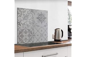 murando Spritzschutz Glas für Küche 60x60 cm Küchenrückwand Küchenspritzschutz Fliesenschutz Glasbild Dekoglas Küchenspiegel Glasrückwand Fliesen Mosaik - f-B-0298-aq-a