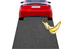 DAWRIS Tappetino di raccolta dell'olio, per garage, pavimento, olio, robusto, tappetino protettivo di alta qualità, per banco da lavoro, per garage (nero, 90 x 150 cm)