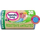 Handy Bag Trash Bags 30L Heavy Duty Triple Layer, Leakproof, Self-Closing, 100% Recycled Plastic, Pack of 20