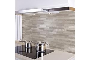 ‎CREARREDA CREARREDA Spritzschutz für Küche, Wandaufkleber Birke 180x60 cm 100% Made in Italy Küchenrückwand mit ungiftiger Tinte, Spritzschutz Pfannen schwer entflammbar und wasserbeständig