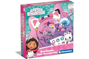 Clementoni Creative Set - Gabby's Dollhouse - Hair accessories - Kids Hairstyle, Headband, Art And Crafts For Kids 6 Years, Creative Toys, Gift For Girls, 18800