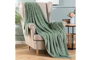 MIULEE Kuscheldecke Fleecedecke Flanell Decke Einfarbig Wohndecken Couchdecke Flauschig Überwurf Mikrofaser Tagesdecke Sofadecke Blanket Für Bett Sofa Schlafzimmer Büro 60x80Inch 150x200cm Matcha Grün