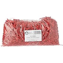 Lavex 10 Lb. Crinkle Paper Shred Gold And Red Metallic Blend - View #4