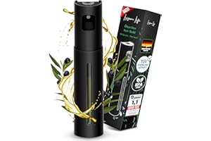 Leisure Life® | NOUVEAU : Pulvérisateur d’huile Premium 2.0 – Acier inoxydable 100 ml | Protection UV, sans BPA, passe au lave-vaisselle | Brume fine et régulière | Pour cuisine