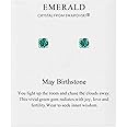 Philip Jones May (Emerald) Birthstone Earrings Created with Zircondia® Crystals