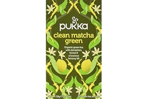 Pukka Organic Clean Matcha Green té, 20 bolsitas - 2 unidades