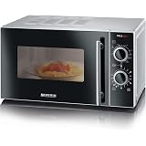 Severin MW 7861 Piano di Lavoro Microonde con Grill 20 L 700 W Nero MW 7861,  Piano di Lavoro, Microonde con Grill, 20 L, 700 W, Pulsanti, Manopola, Nero  : Amazon.it: Casa e cucina