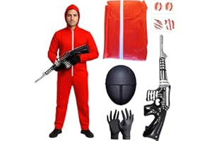 HALLOWEENMANIA 5 pcs Guard Costume - Halloween Costumes For Men - Adult & Teen One Size Fits All - 2025 Trending Fancy Dress - UK Based Brand