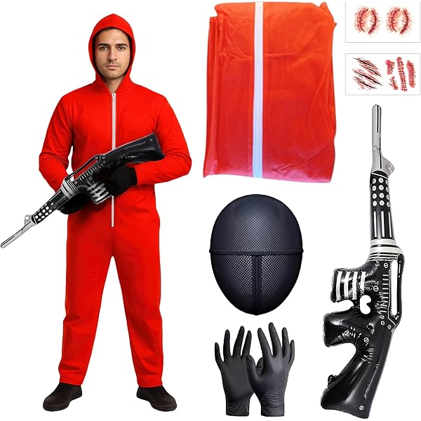 Overall Bankräuber Herren rot | Party Schlaudt GmbH | Kostüme | Deko | Stoffe