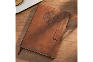 ALDAILY-MART Lined Journal Notebook for Women Men,200 page A5 hardcover leather diary, 5.7 "x8.3", suitable for writing, travel, business, work, and school (brown)