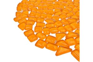 YOZIEMQ 500 g Kristallglas-Mosaikfliesen, Glasmosaikstücke zum Basteln, unregelmäßige Mosaikstücke für Heimdekoration oder Bastelarbeiten, Mosaikherstellung (Orange)