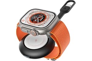 WeeFancy Wireless ładowarka do Apple Watch Mini Power Bank 1200mAh Magnetyczna ładowarka bezprzewodowa Powerbank kompatybilna z Apple Watch Series 9/8/7/6/5/4/3/2/SE/Ultra 2