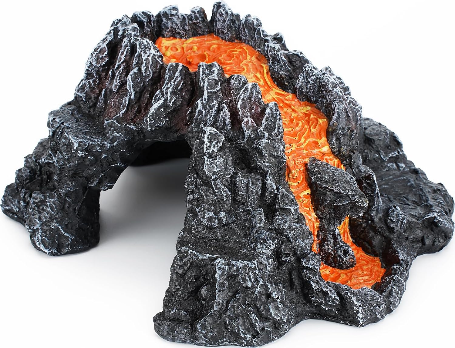 Reptile Cave Hideout Habitat, Great for Bearded Dragons, Leopard Geckos, Lizards, Turtles, Snakes, Frogs, Scorpions, Spiders and Other Reptiles, Amphibians (C - Medium)