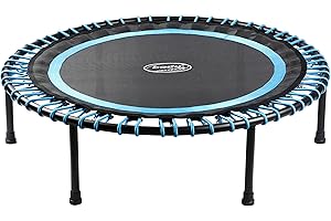 ‎BODYCOACH Indoor Fitness-Trampolin rund 102 cm leise Bungee Gummiseil-Federung bis 100kg