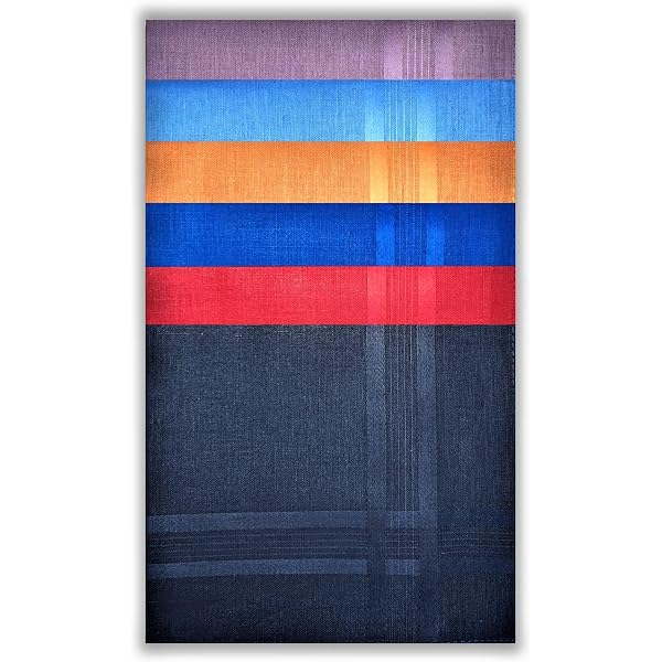 Boîte De 6 Mouchoirs En Coton écossais Pour Homme - 40x40 Cm, Lavables En Machine, Motifs Tartan