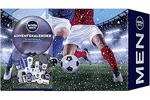 ‎NIVEA MEN NIVEA MEN Adventskalender 2025-24 Türchen mit verwöhnenden Überraschungen, Weihnachtskalender mit Pflegeprodukten für die Adventszeit, NIVEA MEN, NIVEA und Labello Produkte