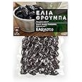Velouitinos Greek Black Olives Throumpa - Reduced Salt, Pack of 3 x 180 g (Total: 540 g)