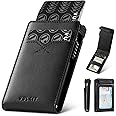 VULKIT Slim Credit Card Holder RFID Blocking Pop Up Card Wallet Minimalist Slim Wallet with Back ID Window Holds 8 Cards