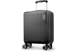 LUGG 15inch Vacay Suitcase ABS Luggage, Aluminium Trolley Handle, 360° Spinner Wheels, Water-Resistant & Durable Material - Airline Compatible (45 x 20 x 33cm)