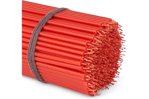 NKlaus 200g czerwone świece ołtarzowe jakości kościół, świece wielkanocne drobne świece rytualne wysokość: 16 cm. (ok. 50 szt.) 36253