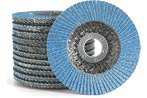 Kcmell Flap Discs 115mm, 12 Pack Mixed Grit 40/60/80/120 Zirconia Grinding Discs 4.5 Inch Angle Grinder Sanding Discs for Polishing Grinding Metal Wood Stainless Steel