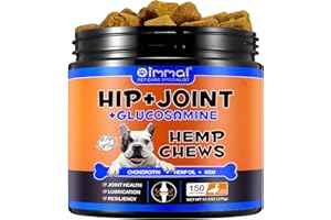 ZIXAOK Glucosamine pour chiens, supplément pour hanches et articulations (150 comprimés) – Soins des articulations à mâcher avec sulfate de chondroïtine, MSM – Soulagement de la douleur arthritique, mobilité