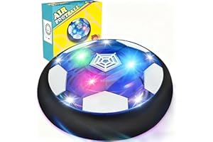 lenbest Pallone Calcio Fluttuante - Giochi Bambini 2-10 Anni - Giochi Calcio LED Ricaricabile - Giocattoli Bambino Maschio Regalo