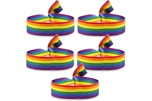 HAND-PRO LGBT-Armband, Stoff, Gay-Pride-Armband, Pride-Armband, LGBT-Flagge, regenbogenfarbenes Band, Gay-Armband