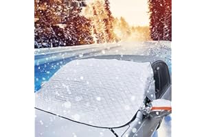 Couverture Pare Brise Voiture, XRR Protege Pare Brise Givre Magnétique pour Pare-Brise de Protection Pare Brise Hiver Bâche, Universelle Repliable Pare Soleil Voiture pour Voiture,SUV