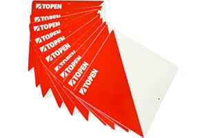 TOPEN Beacons plastificadas 15 x 15 (Pack of 10), Orange, M