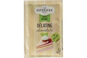 LA PATELIERE Gélatine Alimentaire Poudre 4 Sachets 5g